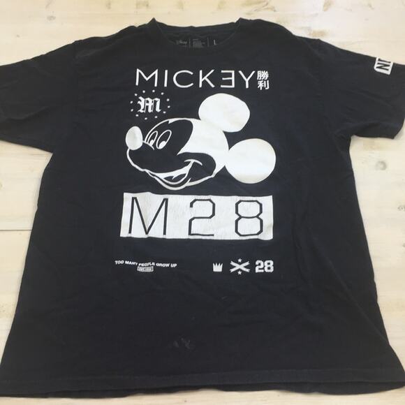 Neff Mickey Mouse Japanese print short sleeve crewneck graphic t-shirt sz L - Picture 1 of 5